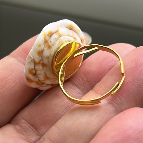 🖤Hawaii PUKA SHELL handmade ring - Picture 7 of 13